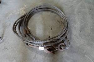 lot 64 image: Steel Wire Rope Sling with Hooks