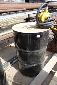 lot 68 image: Steel Anti-Freeze Drum with Pump
