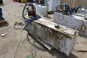 lot 22 image: 36 Gallon Fuel Transfer Tank with Pump