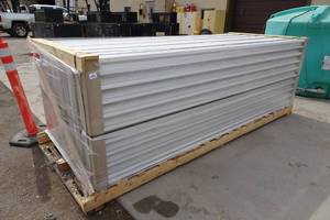 lot 20 image: NEW Pallet of Louvered and Screened Wall Vents