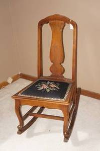 Vintage Wood Rocking Chair