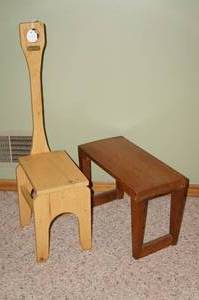 Chester by YT Sundberg Timeout Chair and Wood Bench