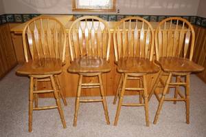 4 Bar Height Swivel Chairs