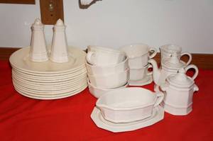 Wedgwood and Pfaltzgraff Plates and Serving Dishes