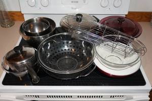 Pots, Pans, Glass Cookware