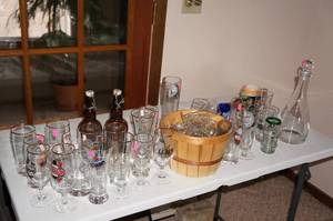 Glass Barware - Shot Glasses, Bottles, Souvenir Glasses