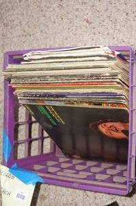 Crate of Record Albums, Sheet Music