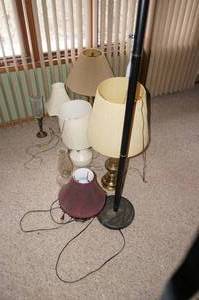 Assortment of Lamps - Table and Floor Standing