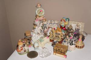 Small Decorative Collectibles, Clocks, Angels