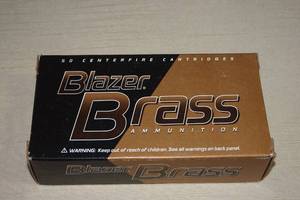 lot 10 image: 50 Blazer Brass 9mm Luger 115 Gr FMJ Ammo