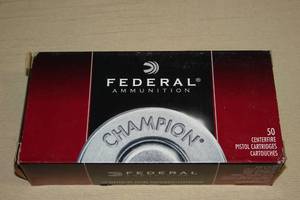 lot 11 image: 50 Federal Champion 9mm Luger 115 Gr FMJ RN Ammo