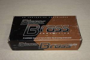 lot 20 image: 50 Blazer Brass 9mm Luger 115 Gr FMJ Ammo