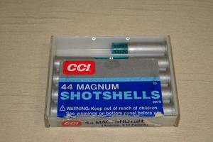 lot 60 image: 9 CCI .44 Magnum Shotshells Ammo