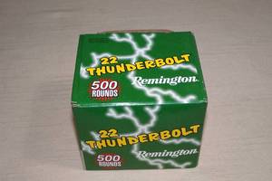lot 32 image: 500 Remington 22 Thunderbolt .22 LR RN Ammo