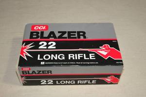 lot 41 image: 500 CCI Blazer .22 LR Ammo