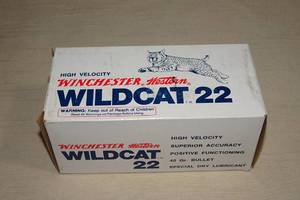 lot 42 image: 500 Winchester Wildcat 22 .22 LR 40 Gr Ammo