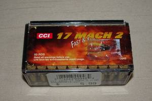 lot 45 image: 50 .17 Mach 2 17 Gr V-Max Ammo