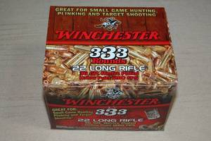 lot 58 image: 333 Winchester .22 LR 36 Gr HP Ammo