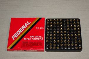 lot 65 image: 100 Federal 205 Small Rifle Primers