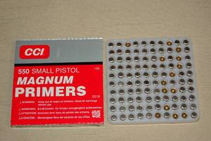 lot 71 image: 100 CCI 550 Small Pistol Magnum Primers