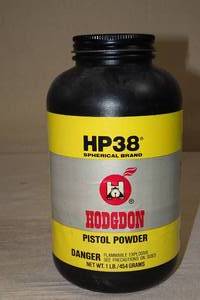 lot 76 image: 1 Lb Hodgdon HP38 Pistol Gun Powder