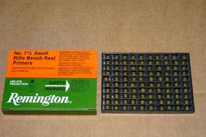 lot 67 image: 100 Remington 7-12 Small Rifle Bench Rest Primers