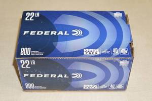 lot 22 image: 800 Federal .22 LR 40 Gr LRN Ammo