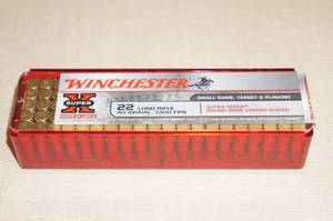 lot 24 image: 100 Winchester Super-X .22 LR 40 Gr RN Ammo