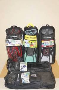 lot 44 image: 5 US Divers Snorkel Kits