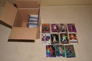 lot 89 image: Box of Basketball Cards - Some Inserts and Refractors
