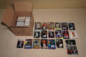 lot 92 image: Box of Baseball Cards - Some Rookies, Inserts