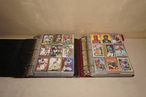 lot 99 image: 2 Binders of Football Cards - Moss, 80s to Modern