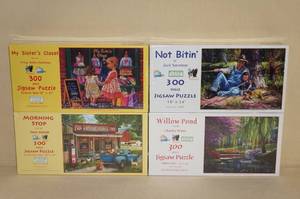 lot 111 image: 4 NEW Jigsaw Puzzles - 300 Piece