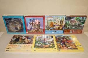 lot 112 image: 7 NEW Jigsaw Puzzles - 500 Piece