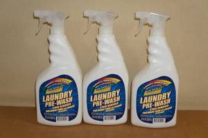 lot 127 image: 3 Spray Bottles of Laundry Pre-Wash Stain Remover