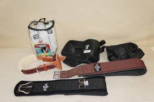 lot 158 image: Horse Accessories - Boots, Cinch, Saddle Bag