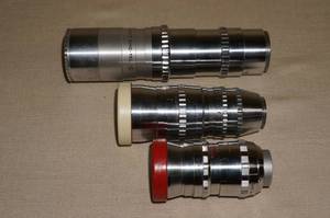 lot 174 image: 3 Antique Elgeet Video Camera Lenses