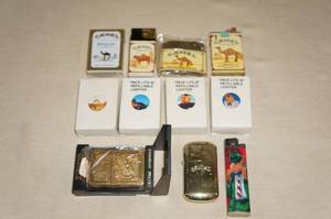 lot 176 image: Camel Collectible Lighters - Zippo