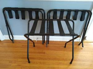 Three Folding Luggage Racks