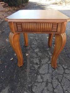 Wood End Table