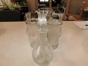 lot 29 image: Glass Vases  Oil or Vinegar Bottle with 4 Spouts