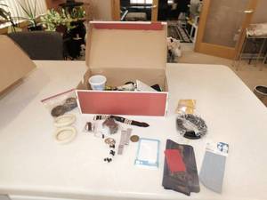 lot 40 image: Shoe Box of Misc Items