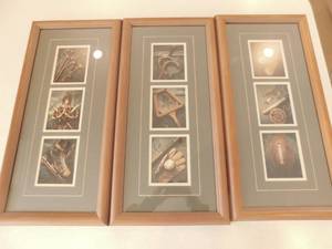 lot 61 image: 3 Hoye Home Furnishings Framed Sports Collage Pictures