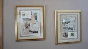 lot 76 image: 2 Hoye Home Furnishings Wall Pictures