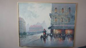 lot 77 image: Large Framed Canvas Oil Painting Signed by Lee Reynolds