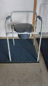 lot 94 image: New Grey Adjustable Commode