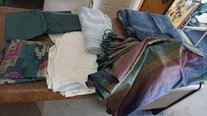 lot 96 image: Fabric Bathroom Shower Curtains