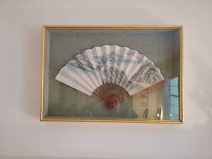 lot 133 image: Framed Fan Artwork