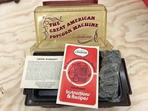 Great american popcorn machine new