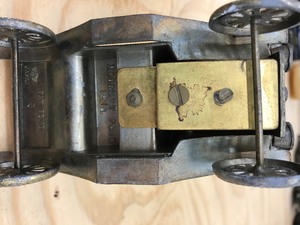 Small metal antique car